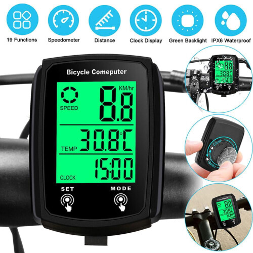 Waterproof Wired LCD Bike Computer Speedometer Odometer 2