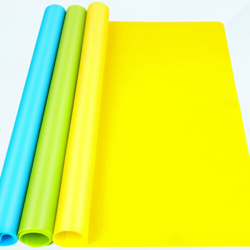 3-pack silikonmattor 35,5 x 28,5 cm