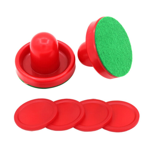 Air Hockey Set Red 8-Piece 2