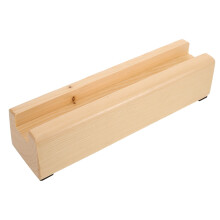 Drevený stojan na zrkadlo v khaki farbe 30x7x6,5 cm