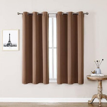 Tende termiche oscuranti 42x63 pollici, 2 pannelli con occhielli