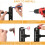 Motorcycle Helmet Rack Wall Mount with 180 Rotation and 3