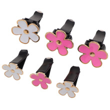 Metall Daisy bilventilationsklämmor set