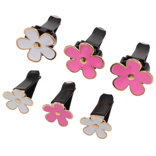 Metall Daisy bilventilationsklämmor set