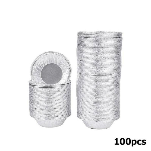 Formas de alumínio para mini tortas (pacote com 100)