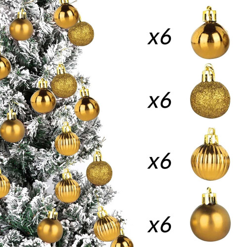 Weihnachtskugel, glänzend, bruchsicher, 3 cm 1