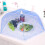 Foldbart net-madtelt 53x53x5,5 cm 3