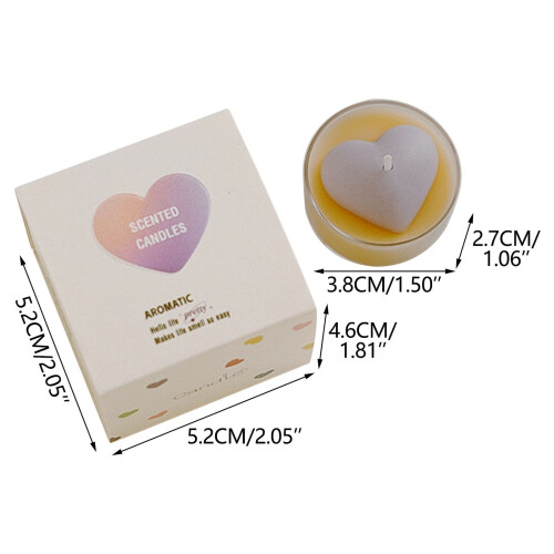 Herzförmige Duftkerze, romantisches Valentinstagsgeschenk 2
