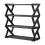 4-Tier Plastic Shoe Rack Black and White 2