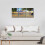 Quadro decorativo em tela com pôr do sol em ilha tropical, 30x40x8 cm (12x16x3 polegadas) 3