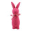 Easter flocked bunny statue with bow tie 1 piece 2