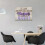 Decoração de parede cristã estilo fazenda lavanda 16x12 polegadas emoldurada 3