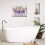 Decoração de parede cristã estilo fazenda lavanda 16x12 polegadas emoldurada 4