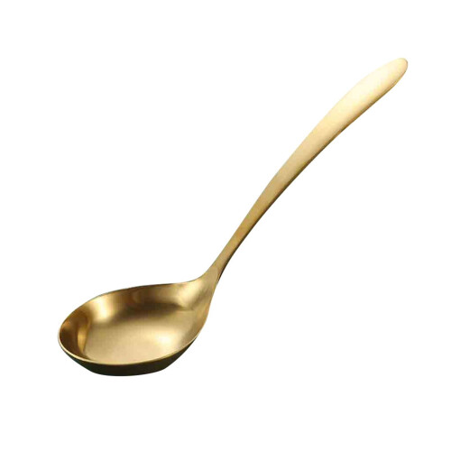 Cuchara de acero inoxidable 304 chapada en oro 1