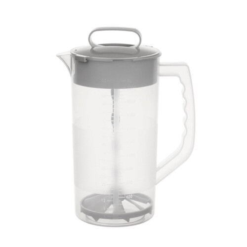 Food Storage Mixing Pitcher Clear Plastic 68 oz with Lid 1