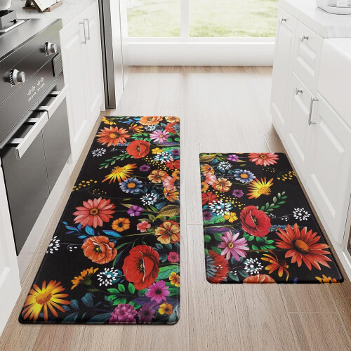 Tappetini antifatica da cucina 45x76 cm + 45x122 cm (2 pezzi) 1
