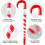 Candy Cane Pens Blue Ink 24 Pack Christmas Decor 4