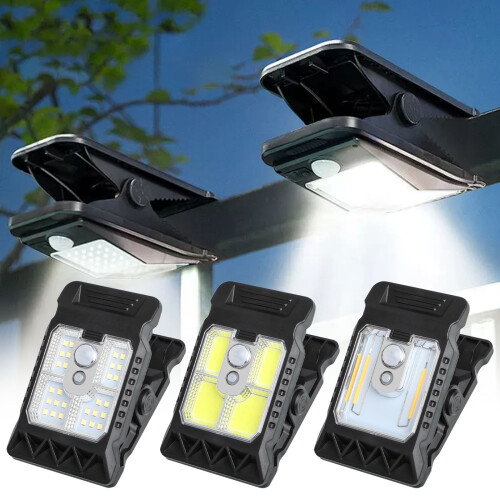 Solcellelampe med bevægelsessensor, vandtæt, 6-12 timer