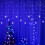 LED Snowflake Curtain Lights 96 LED 3.5m IP44 1