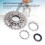 6-gears cykelkassette – rustfrit stål og aluminium 5