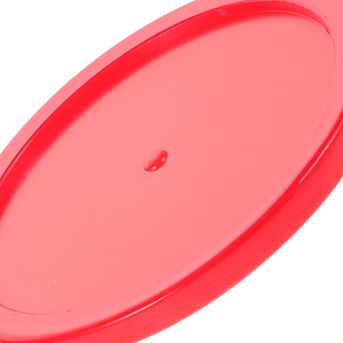 6 Red Plastic Table Hockey Pucks 5.1 cm 2