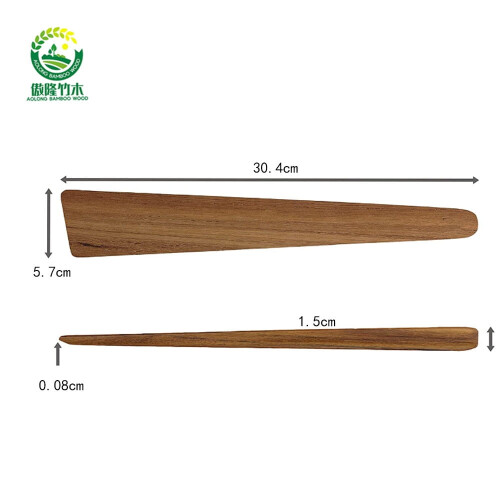 Espátula de madeira para virar e misturar, 30,5 cm