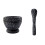Mortier et pilon robustes (1 tasse) en pierre et bois 2