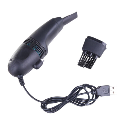 Mini aspirateur clavier USB – Câble de 120 cm, 2 embouts