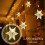 LED Snowflake Curtain Lights 96 LED 3.5m IP44 3