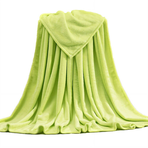 Korallfleece-teppe for yoga og avslapning