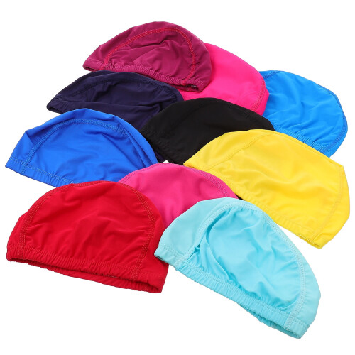 Badmössor för vuxna – Chinlon elastiska badmössor (10-pack) 2