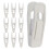 Byxklämmor Galgar Sammet Flockade Vita 10-pack 1