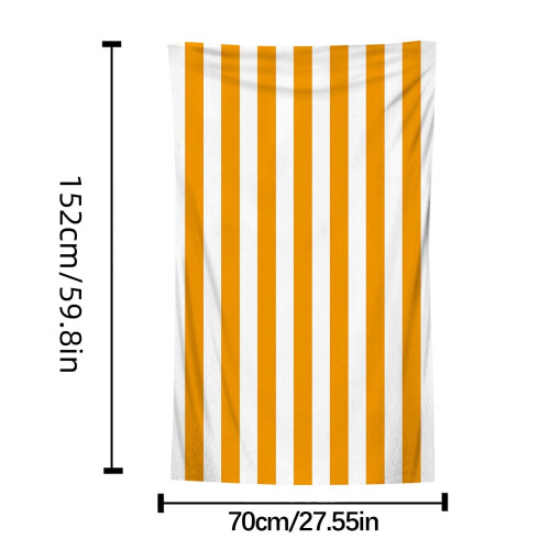 Quick Dry Beach Towel Stripe Microfiber 1 Pack 2