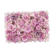 Panneau de fleurs de roses artificielles Ă faire soi-mĂŞme, fond photo DIY