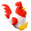 Pluche kip speelgoed, zacht knuffeldier, 1 stuk 4