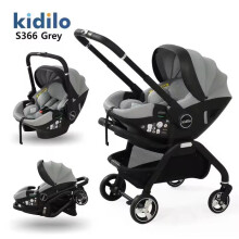 Carrozzina per Bambini 3 in 1 Pieghevole di Lusso con Navicella e Seggiolino Auto, Comfort per Neonati, Compatta e Multifunzionale
