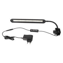 Éclairage pour aquarium avec lumière RGB et variateur, lampe à pince pour aquarium dotée de LED à dissipation thermique et à lumière douce