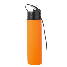 Kokoontaitettava vesipullo elintarvikelaatuista silikonia PP600ml
