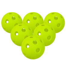 Mingi de pickleball pentru interior, pachet de 6, 72 mm, verzi sau galbene