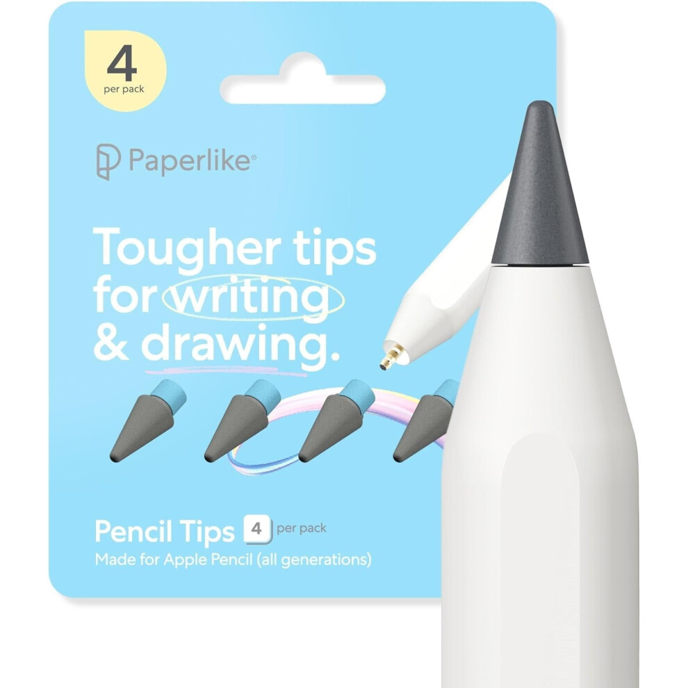 Pencil Tips 4-Pack For Apple Pencil 1St 2Nd Gen Usb-C 9499224329027