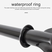 Boat Paddle Alloy Rubber Inflatable Oar 1 Piece