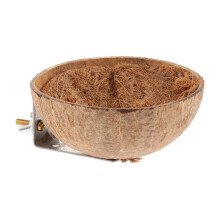 Hamsterhus med naturlig kokosnøttskall, 13 x 12 x 5 cm