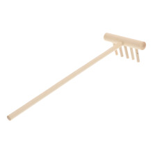 Drewniane grabie ogrodowe Zen Beżowe 14,5 cm