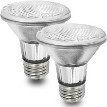 Lâmpadas PAR20 120V 50W Base E26 3000K Branco Quente (Pacote com 2)