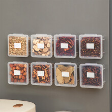 Magnetische kruidenpotjes van plastic, set van 8