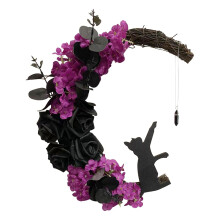 Set de coroane de Crăciun cu viță de vie, buxus, 30 cm, 24 inch, cu...