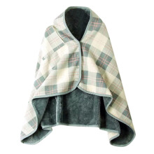 Fleece-teppe Poncho-sjal 135x80cm