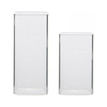 Conjunto de copos quadrados de 250ml e 370ml