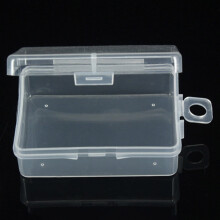 Förvaringslåda i genomskinlig plast med lock 6,8 x 5 x 2,4 cm