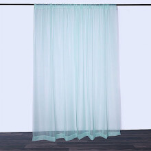 Cortinas de fondo de voile transparente de 1.5 m x 3 m (2 unidades)